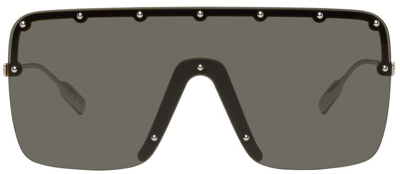 Gucci Rimless Shield Mask Sunglasses In Black