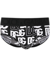 DOLCE & GABBANA ALL-OVER LOGO-PRINT BOXERS