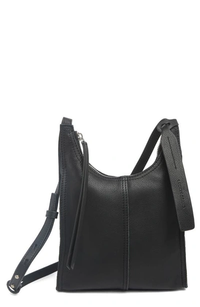 Lucky Brand Dina Leather Crossbody Bag In Black
