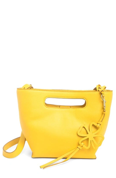 Lucky Brand Azon Leather Crossbody Bag In Mimosa Pebbled Leather