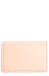 Royce New York Leather Card Case In Light Pink
