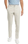 Berle Charleston Flat Front Cotton Chinos In Stone