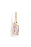 Anzie Carr Pendant Charm In Pink Sapphire