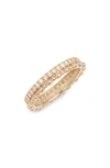 ANZIE DEW DROP PAVÉ DIAMOND DOUBLE ETERNITY BAND