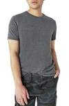 Lucky Brand Venice Burnout Crewneck T-shirt In Jet Black