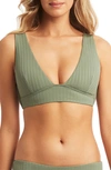 SEA LEVEL VESPER LONGLINE TRIANGLE BIKINI TOP