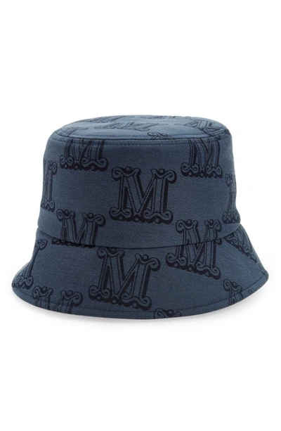【MAX MARA】BRENTA HAT Max Mara Brenta Jacquard Cotton Bucket Hat In Light Brown