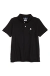 Psycho Bunny Boys' Classic Polo Shirt - Little Kid, Big Kid In Black