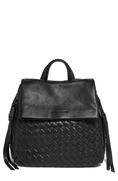 Aimee Kestenberg Bali Leather Backpack In Black Woven