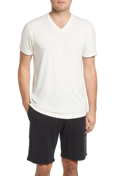 Bedfellow V-neck Pajama T-shirt In Whisper White