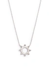 Anzie Mini Dew Drop Pendant Necklace In Silver