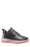 K-swiss Ultrashot 3 Tennis Shoe In Asphalt/peach Amber/white