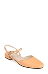 Journee Signature Amannda Ankle Strap Low Pump In Tan