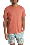 Sol Angeles Essential Slub Cotton T-shirt In Cayenne