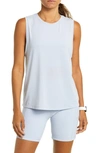 Zella Work For It Easy Tank Top In Blue Zen