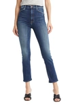 Mother The Swooner Rascal High Waist Ankle Jeans In Taxi