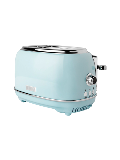 Haden Heritage 2-slice Wide Slot Toaster With Removable Crumb Tray, Browning Control, Cancel, Bagel And De In Turquoise Blue