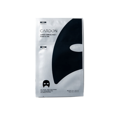 Cardon Bamboo Charcoal Sheet Mask And Beard Oil
