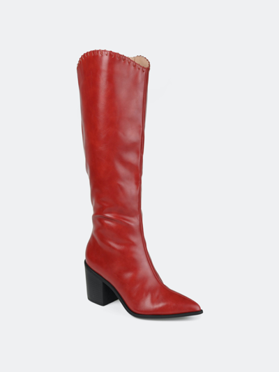 Journee Collection Collection Women's Tru Comfort Foam Daria Boot In Red