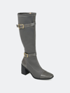 Journee Collection Collection Women's Tru Comfort Foam Wide Calf Gaibree Boot In Grey