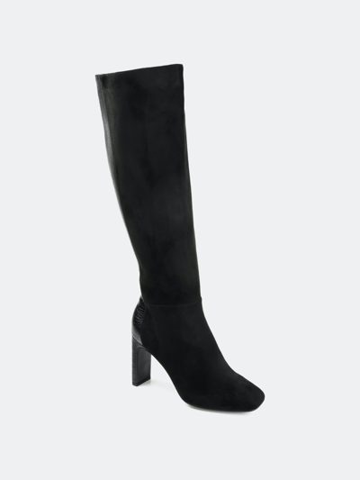 Journee Collection Collection Women's Tru Comfort Foam Wide Calf Elisabeth Boot In Black