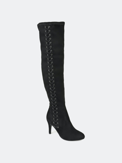 Journee Collection Women's Abie Knee High Boots In Black