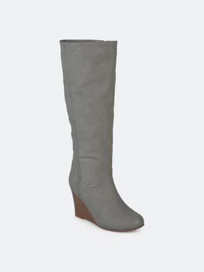 Journee Collection Collection Women's Langly Boot In Grey