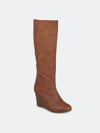 Journee Collection Women's Wide Calf Langly Boot In Brown