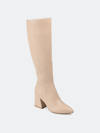 Journee Collection Women's Tru Comfort Foam Wide Calf Landree Boot In White