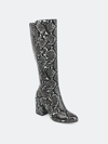 Journee Collection Collection Women's Tru Comfort Foam Wide Calf Tavia Boot In Grey
