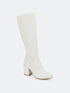 Journee Collection Women's Tru Comfort Foam Wide Calf Tavia Boot In White