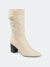 Journee Collection Collection Women's Tru Comfort Foam Wide Calf Wilo Boot In White