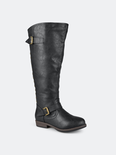Journee Collection Collection Women's Extra Wide Calf Spokane Boot In Black