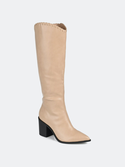Journee Collection Collection Women's Tru Comfort Foam Wide Calf Daria Boot In Brown