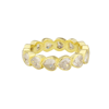 Shymi Heart Bezel-set Eternity Band In Gold