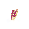 Shymi Round Coil Ring In Pink
