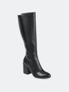 Journee Collection Women's Tru Comfort Foam Extra Wide Calf Tavia Boot In Black
