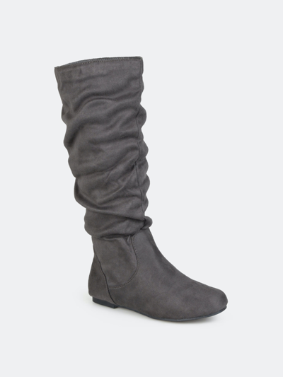 Journee Collection Collection Women's Rebecca-02 Boot In Grey