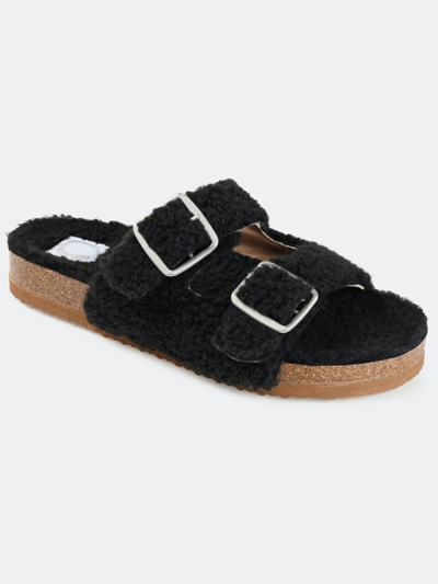 Journee Collection Collection Women's Tru Comfort Foam Delpheen Slipper In Black