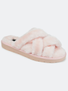 Journee Collection Women's Faux Fur Quiet Slipper In Pink