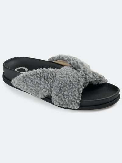 Journee Collection Collection Women's Dalynnda Slipper In Grey