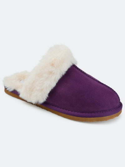 Journee Collection Collection Women's Tru Comfort Foam Delanee Slipper In Purple