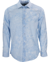 Lords Of Harlech Nigel Punisher Paisley Sky Shirt In Blue