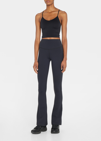 Splits59 Raquel High-waisted Supplex Flared Leggings In Indigo