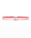 Givenchy 4g Monogram Reversible Buckle Belt In 681 Light Pink