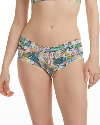 Hanky Panky Printed Signature Lace Boyshorts In Palm Springs