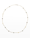 PEARLS BY SHARI 18K YELLOW GOLD 9MM GRAY TAHITIAN 11-PEARL NECKLACE, 36"L