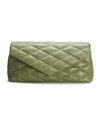 Saint Laurent Sade Puffy Leather Envelope Clutch Bag