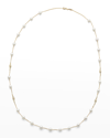 PEARLS BY SHARI 18K YELLOW GOLD 8MM AKOYA 25-PEARL AND DIAMOND NECKLACE, 42"L