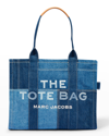 Marc Jacobs The Denim Large Tote Bag In Blue Denim
